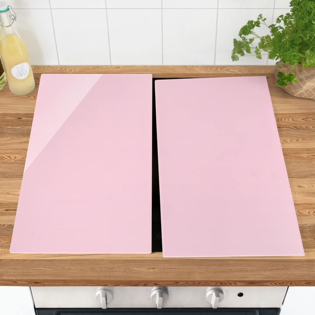 Glass stove top cover - Rosé