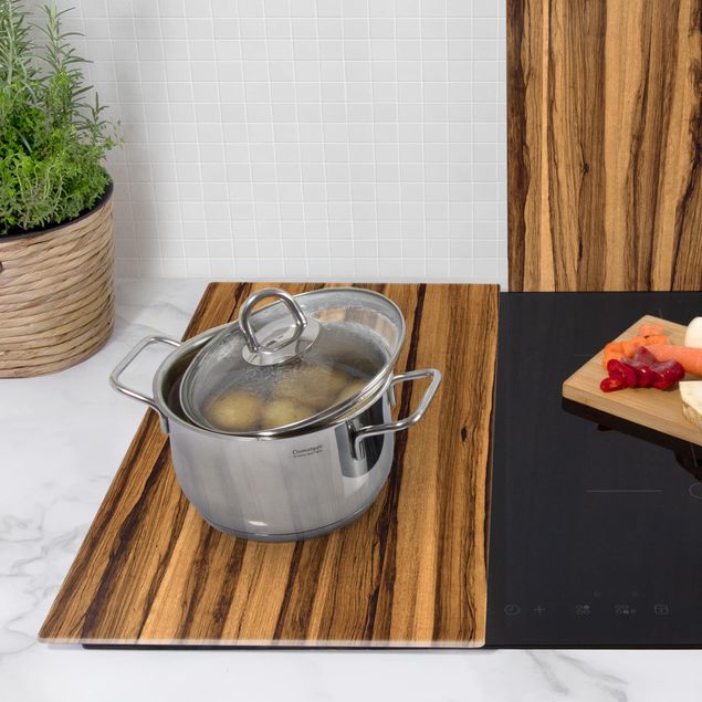 Glass stove top cover - Black Olive