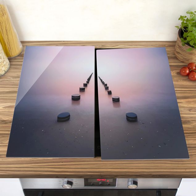 Glass stove top cover - Zen On The Beach