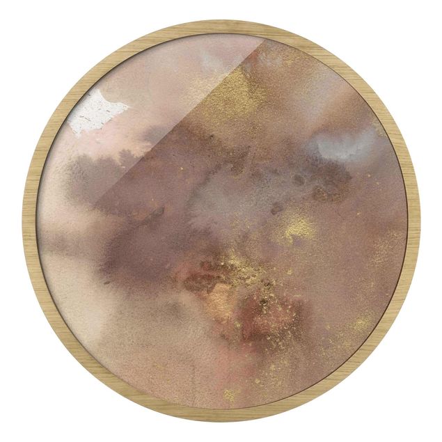 Circular framed print - Dreaming in the Sky I