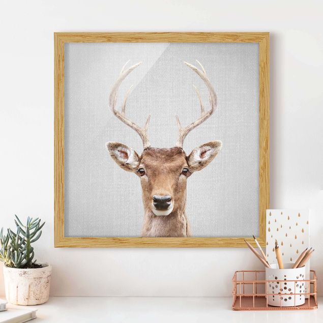 Framed poster - Deer Heinrich