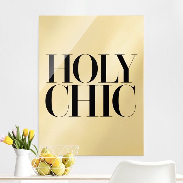 Glass print - HOLY CHIC - Portrait format