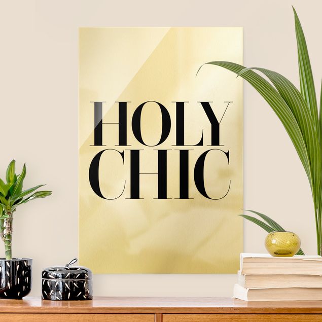 Glass print - HOLY CHIC - Portrait format