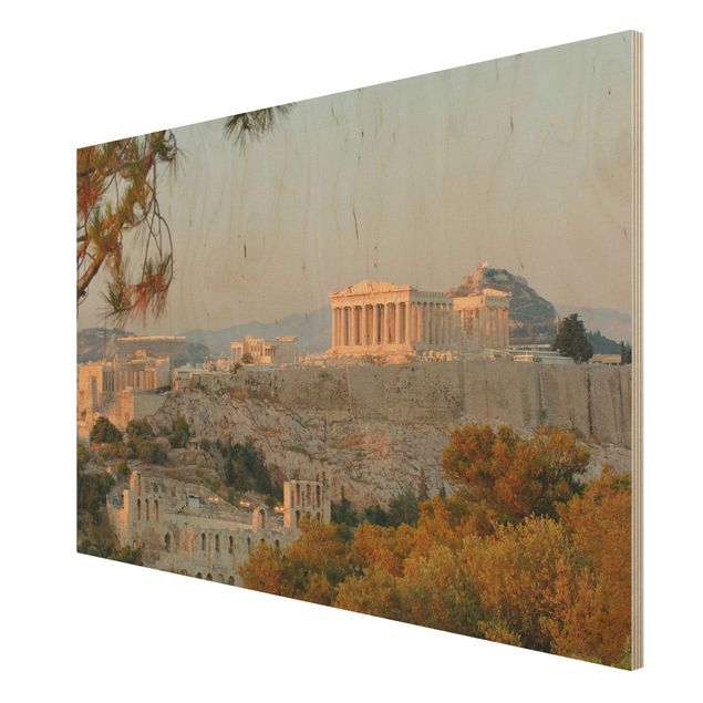 Wood print - Acropolis
