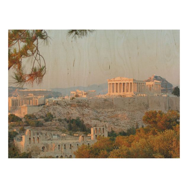 Wood print - Acropolis