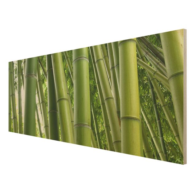 Wood print - Bamboo Trees No.1