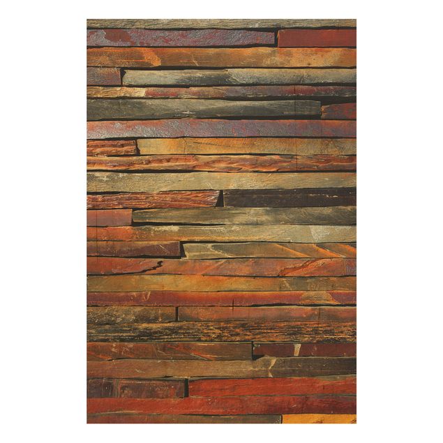 Wood print - Stack of Planks