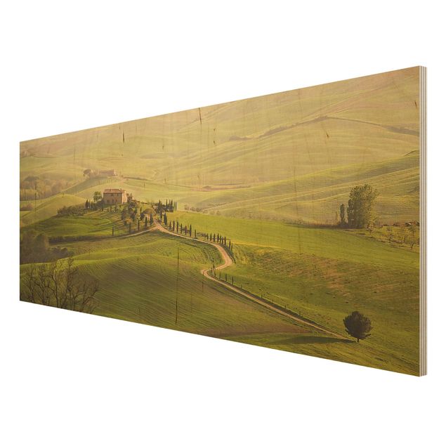 Wood print - Chianti Tuscany