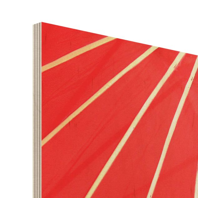 Wood print - The Chinese Parasols