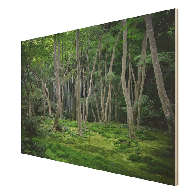 Wood print - Japanese Forest