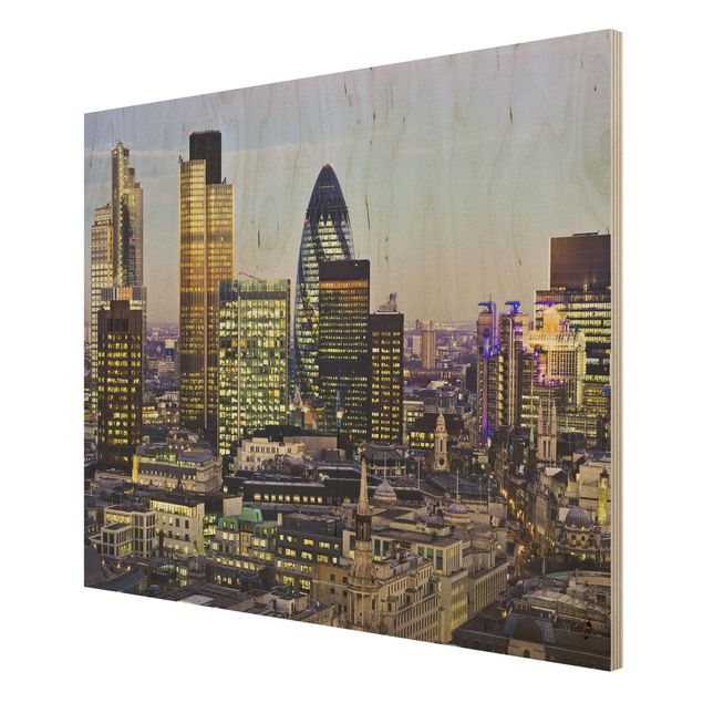 Wood print - London City