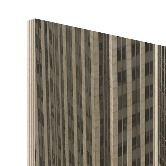 Wood print - NYC 5pm