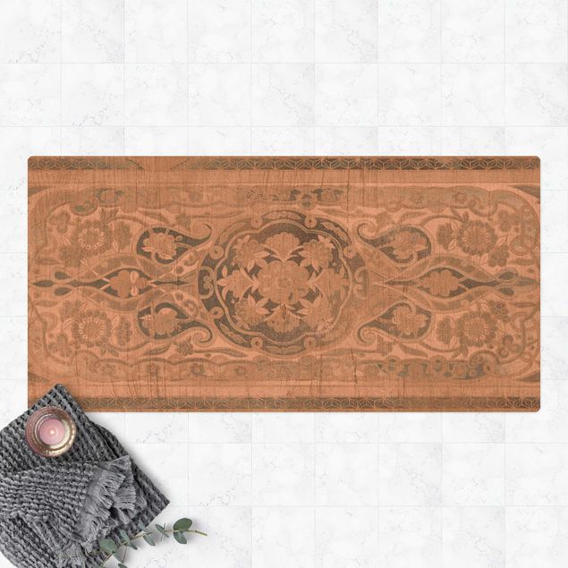 persian look rug Wood Panels Persian Vintage IV