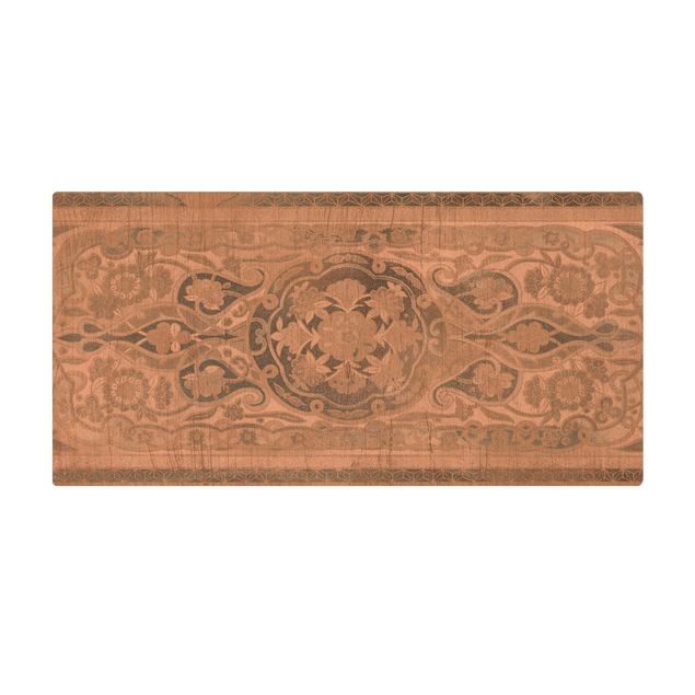 large floor mat Wood Panels Persian Vintage IV