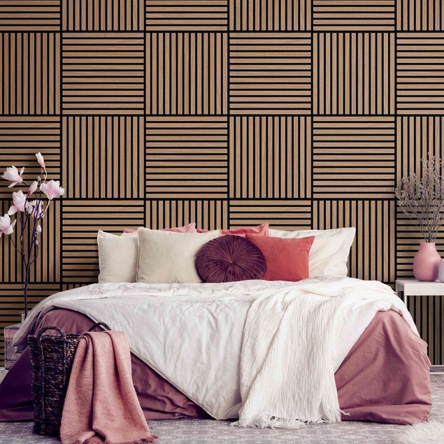 Acoustic panel - Wooden Wall Oak dark - 52x52 cm