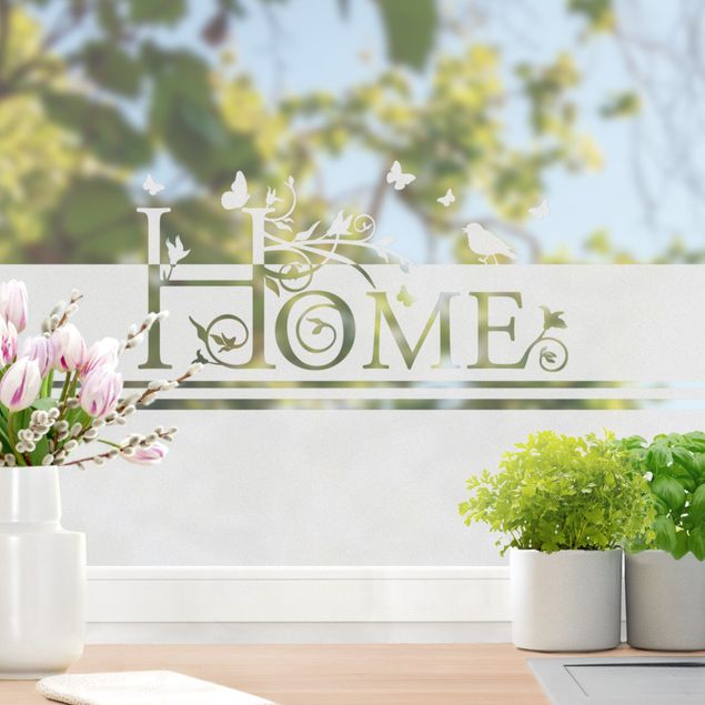 Window film - Home Floral border