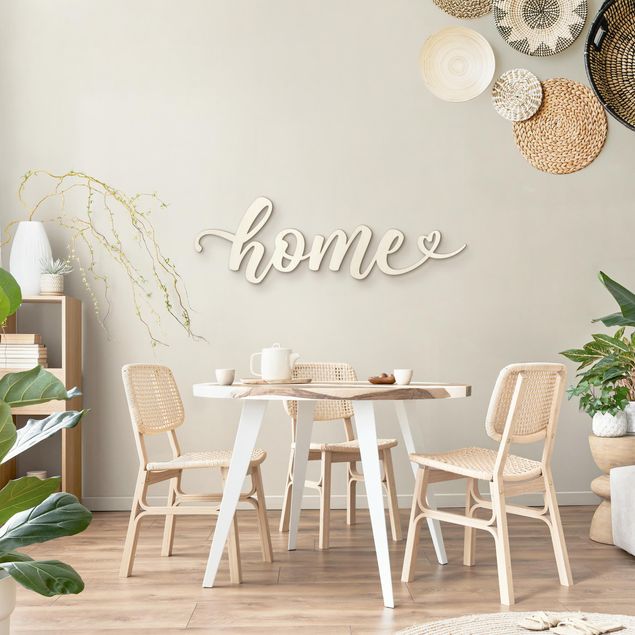Wooden wall decoration 3D Text - home Handlettering