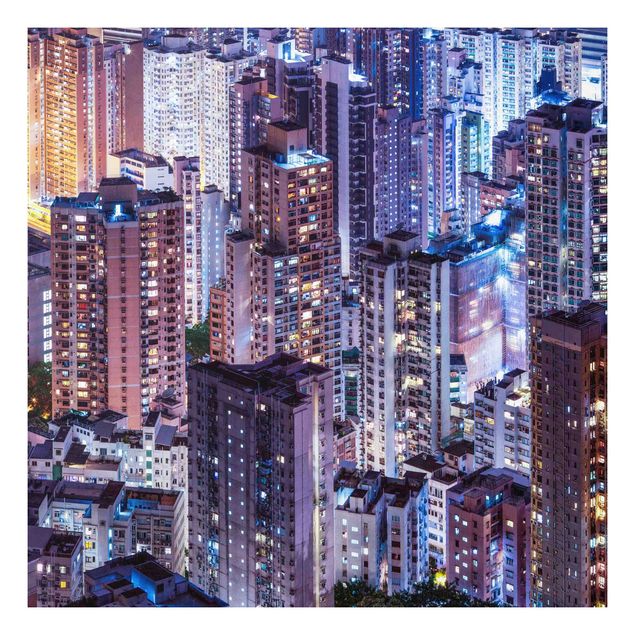 Print on forex - Hong Kong Sea Of Lights - Square 1:1