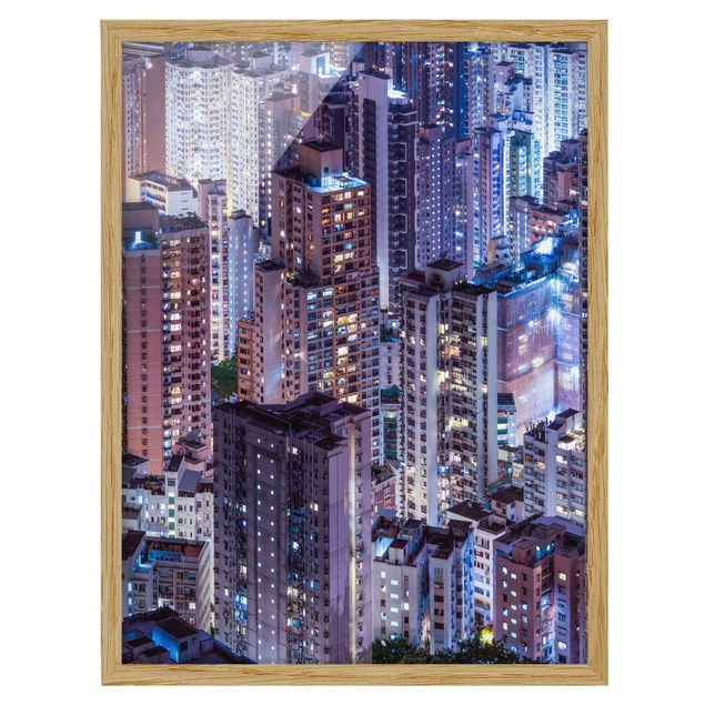 Framed poster - Hong Kong Sea Of Lights
