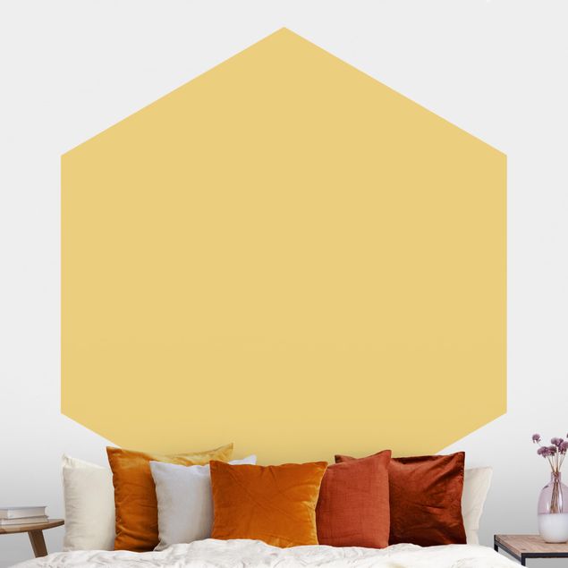 Hexagonal wall mural Honey