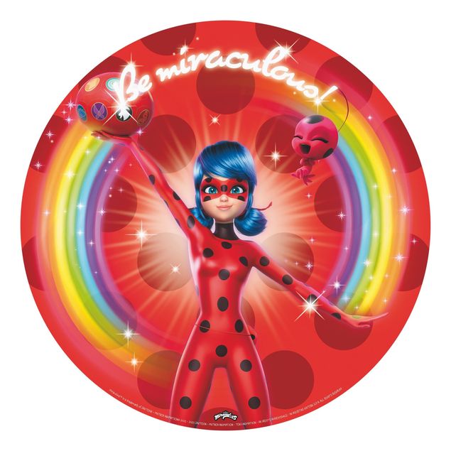 Self-adhesive round wallpaper - Guardian Of The Miraculous