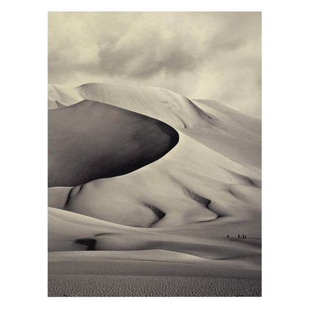 Natural canvas print - In The South Of The Sahara - Portrait format 3:4
