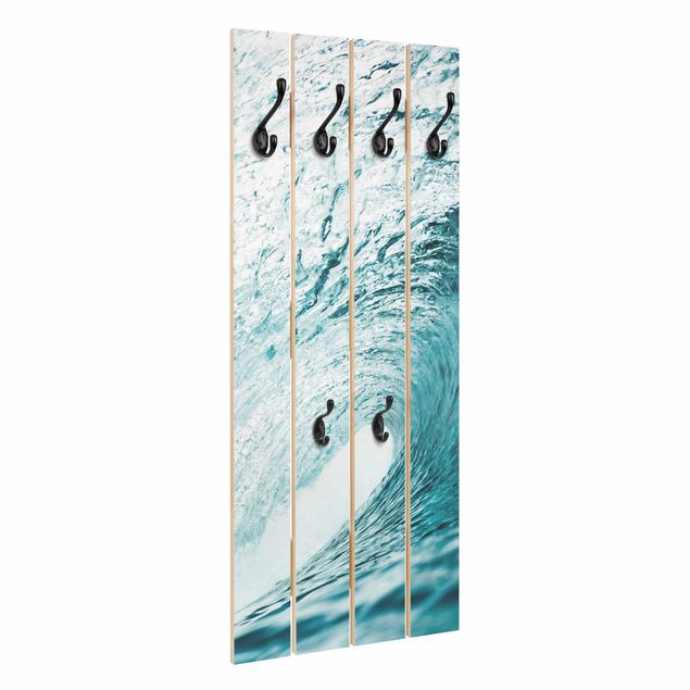 Wooden coat rack - In The Wave Tunnel