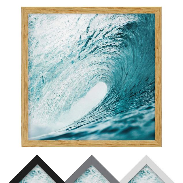 Framed poster - In The Wave Tunnel