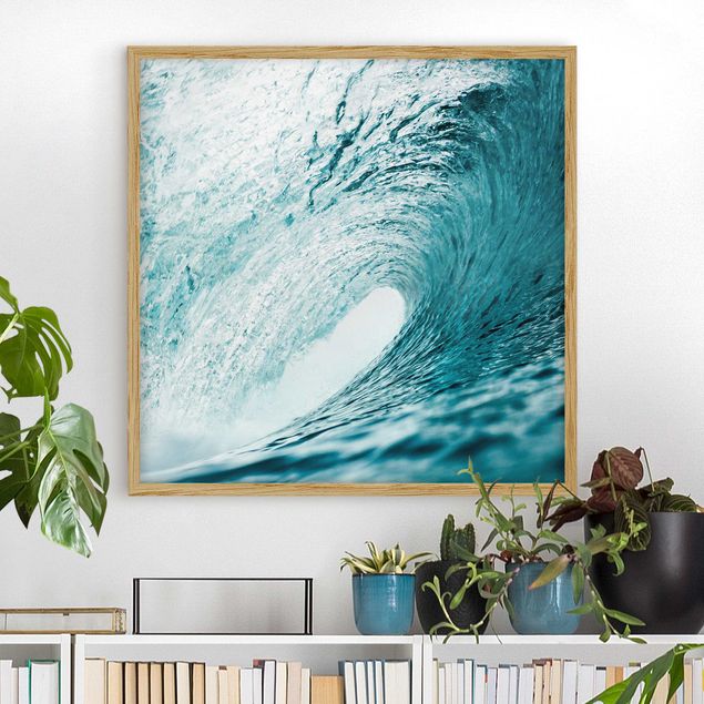 Framed poster - In The Wave Tunnel