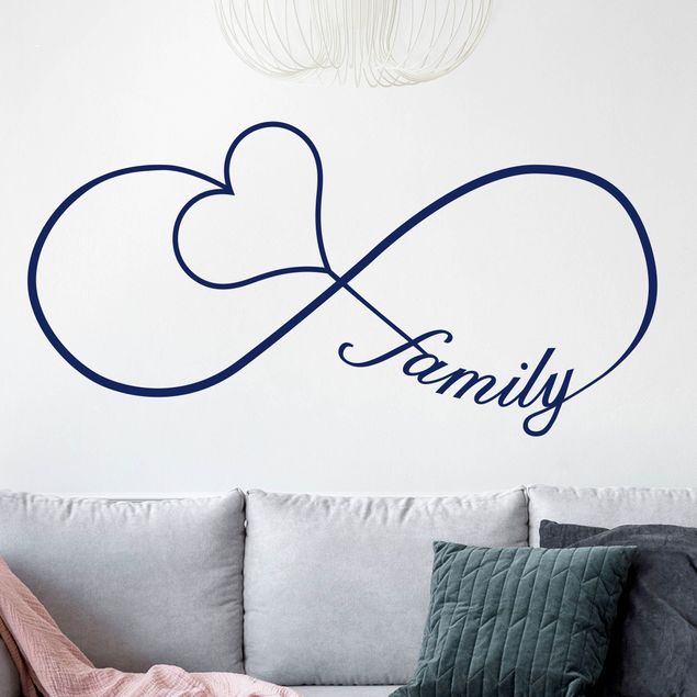 Inspirational quotes wall stickers Infinity Family
