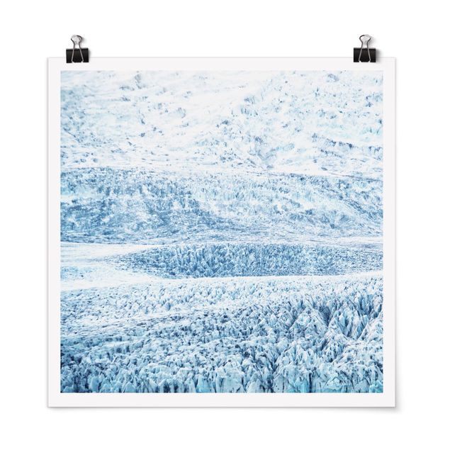 Poster - Icelandic Glacier Pattern