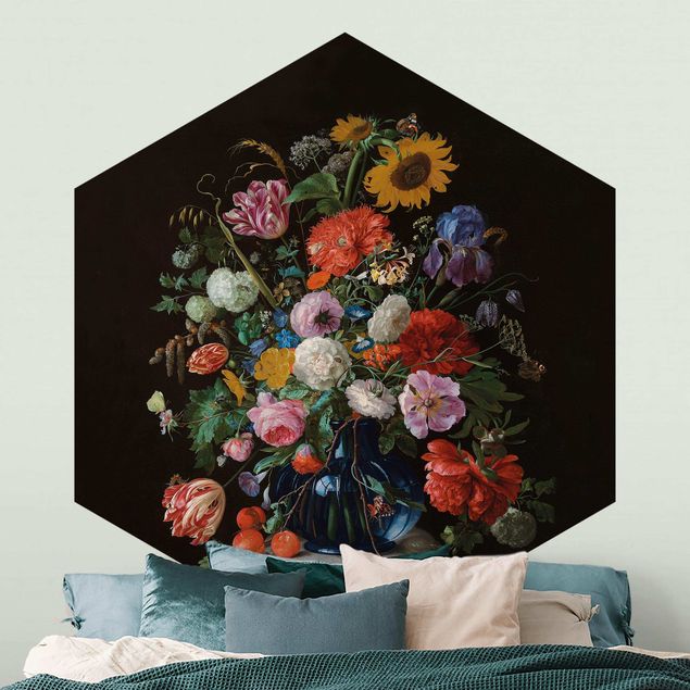 Wallpapers Jan Davidsz De Heem - Glass Vase With Flowers