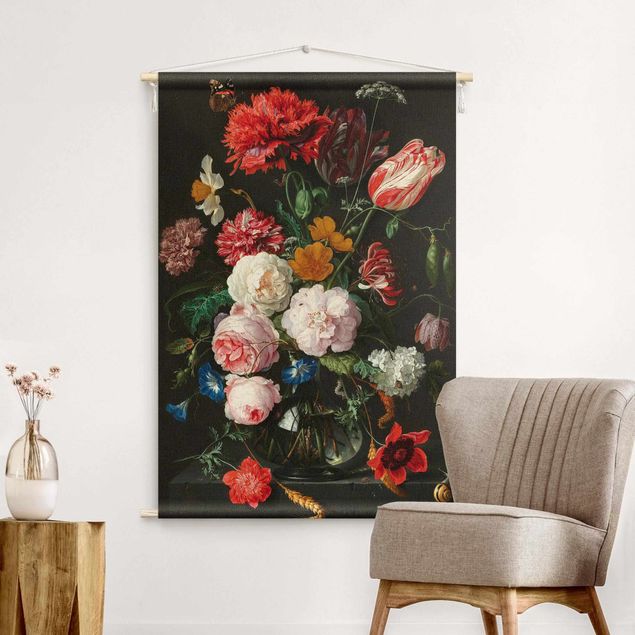 wall hangings Jan Davidsz De Heem - Still Life With Flowers In A Glass Vase