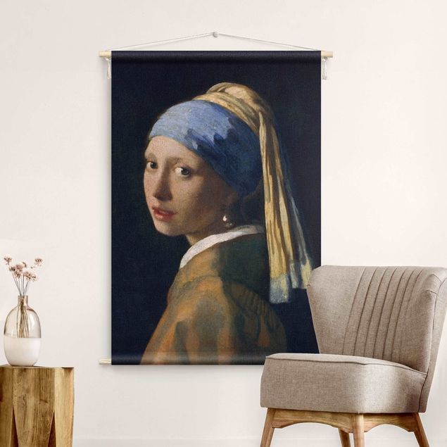 wall tapestry art Jan Vermeer Van Delft - Girl With A Pearl Earring
