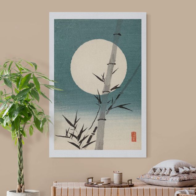 Acoustic art panel - Japanese Drawing Bamboo And Moon