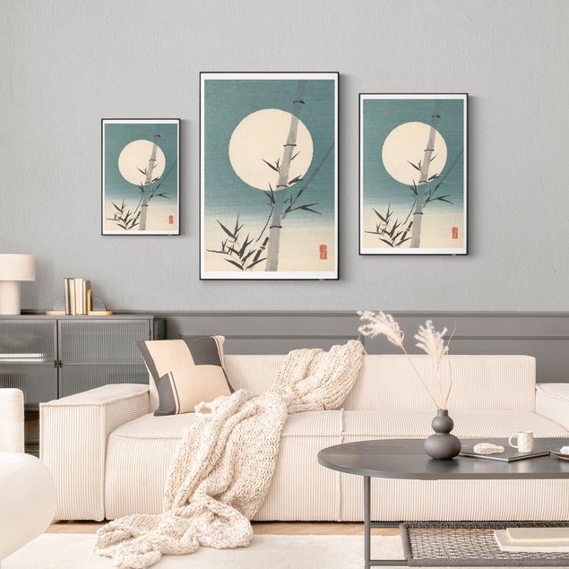 Interchangeable print - Japanese Drawing Bamboo And Moon