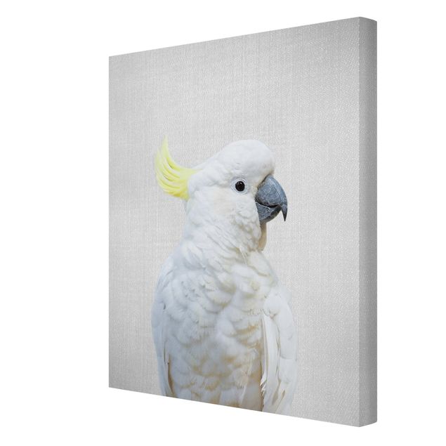 Canvas print - Cockatoo Kiki - Portrait format 3:4