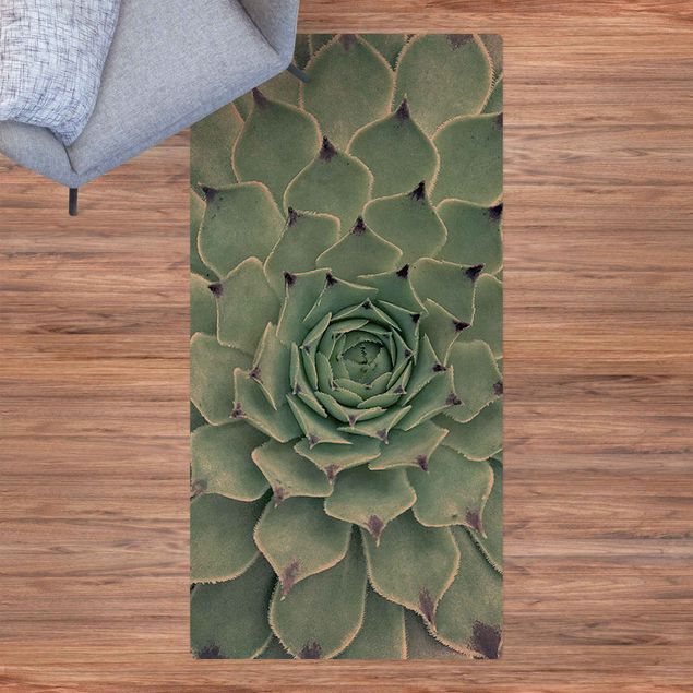 kitchen runner rugs Cactus Agave