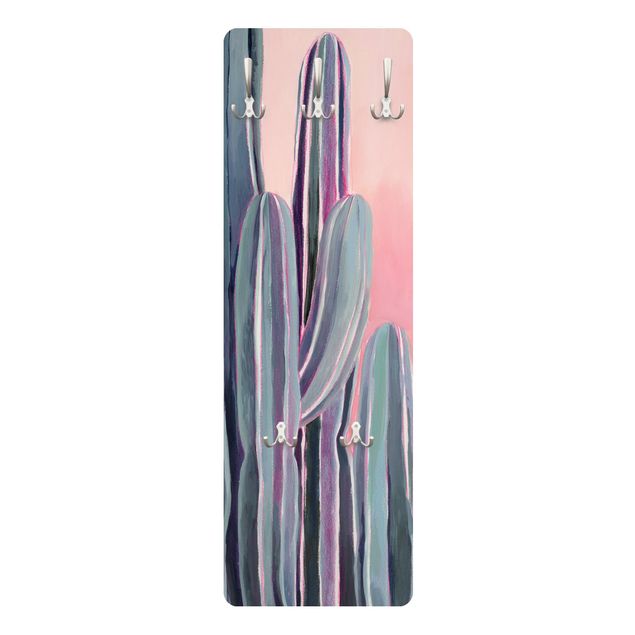 Coat rack - Cactus In Licht Pink II
