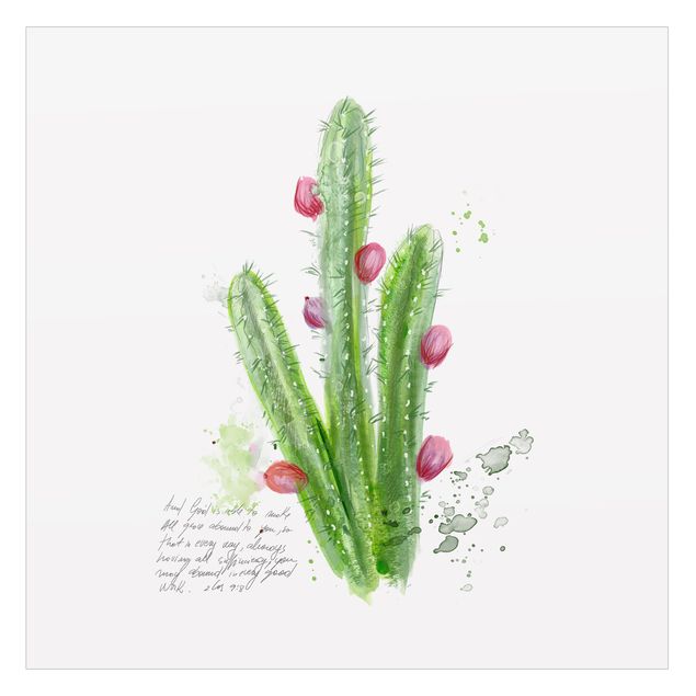 Window decoration - Cactus With Bible Verse II