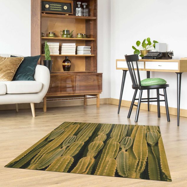 green rugs for living room Cactus Wall
