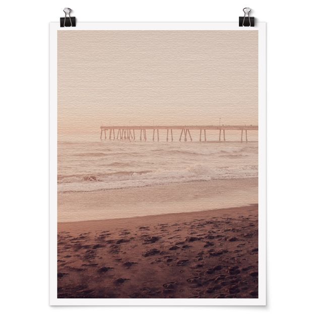 Poster - California Crescent Shaped Shore