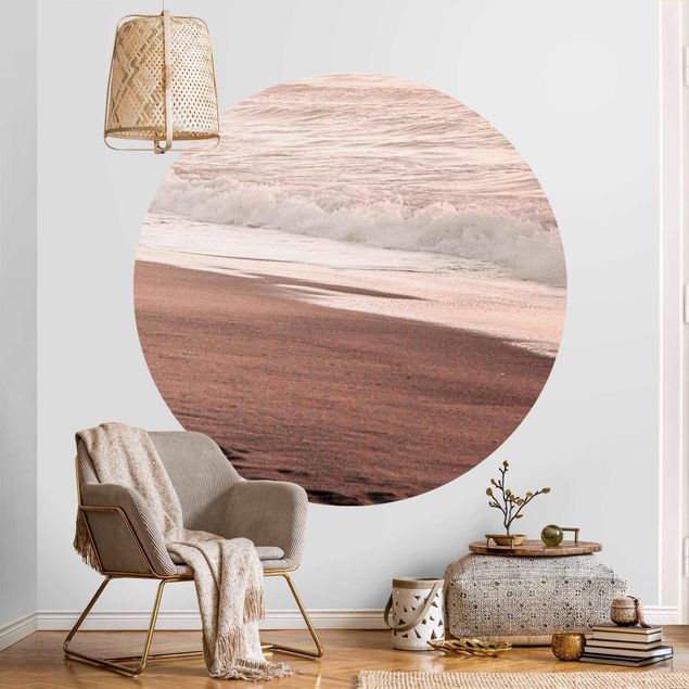 Self-adhesive round wallpaper - California Sunset