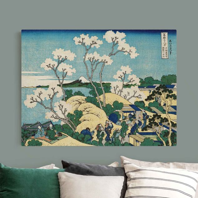 Natural canvas print - Katsushika Hokusai - The Fuji Of Gotenyama - Landscape format 4:3