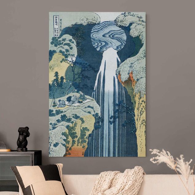 Acoustic art panel - Katsushika Hokusai – The Waterfall Of Amida