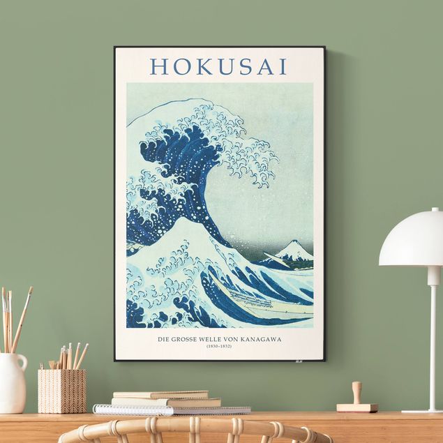 Print with acoustic tension frame system - Katsushika Hokusai - The Big Wave Of Kanagawa - Museum Edition