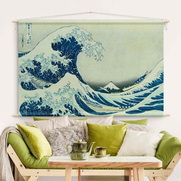 modern tapestry Katsushika Hokusai - The Great Wave At Kanagawa