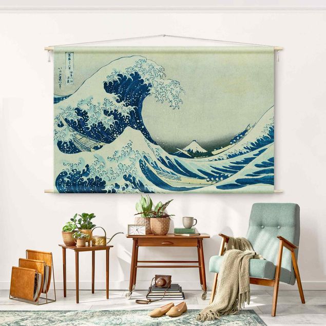 tapestry nature Katsushika Hokusai - The Great Wave At Kanagawa