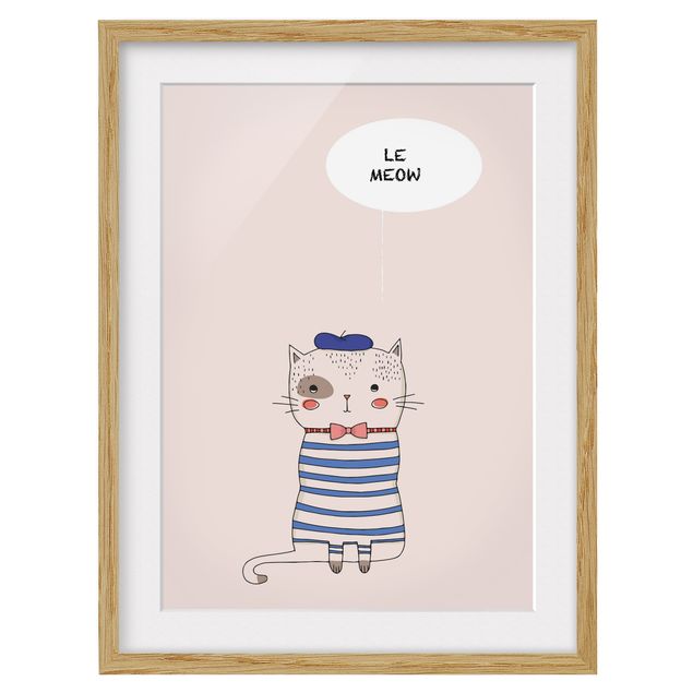 Framed poster - Cat In France