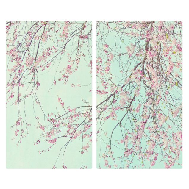 Stove top covers - Cherry Blossom Yearning
